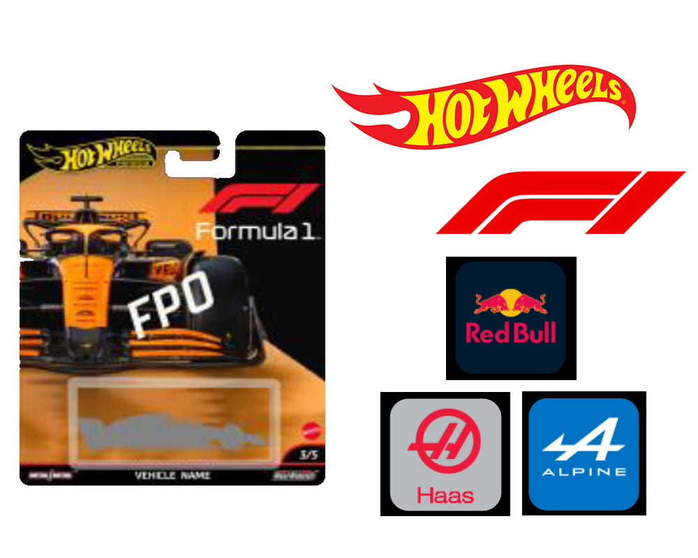 (PRE-ORDER) Hot Wheels 1:64 F1 Racing Premium F Assortment – Team Red Bull, Alpine, Haas Factory Sealed Case