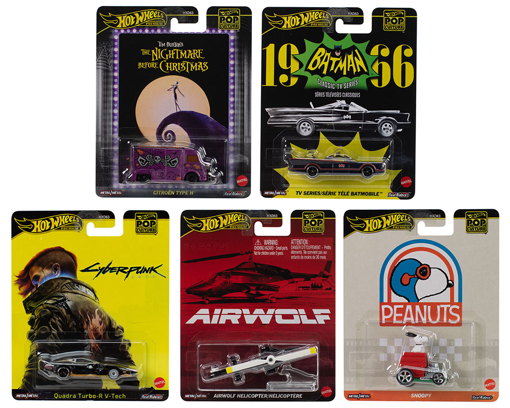 (PRE-ORDER) 2025 Hot Wheels 1:64 Pop Culture M Case 2025 Assortment Full Set of 5 Cars