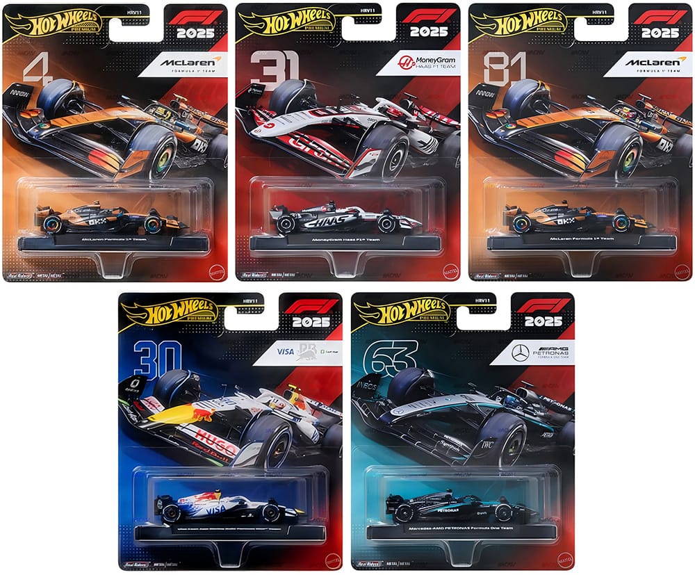 PRE-ORDER) 2026 Hot Wheels Premium 1:64 F1 2025 Racing Premium J