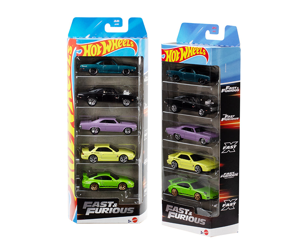 (PRE-ORDER) Hot Wheels 1:64 Basic 5 Pack Cars Set Fast & Furious