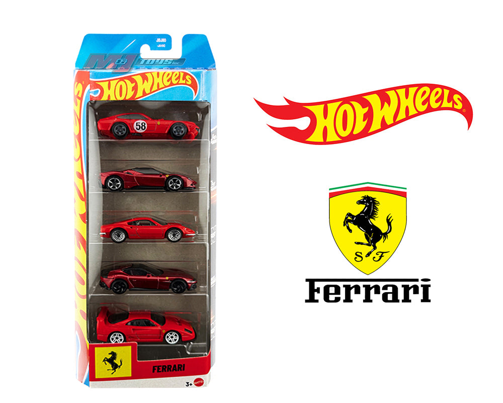 PRE-ORDER) 2026 Hot Wheels 1:64 Ferrari 5-Pack – Cars N Cards