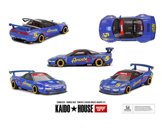 (PRE-ORDER) Kaido House x Mini GT Honda NSX Tamiya X Kaido House Avante V1- Blue