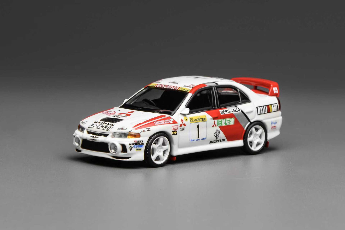 (PRE-ORDER) Motorhelix 1:64 Mitsubishi Lancer Evolution IV GSR MONTE CARLO LIVERY M64010