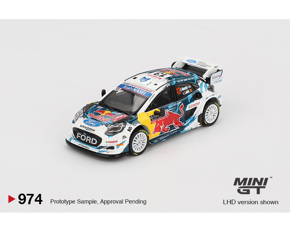 (PRE-ORDER) Mini GT 1:64 Ford Puma Rally1 #13 M-Sport Ford WRT 2024 Rally Monte Carlo