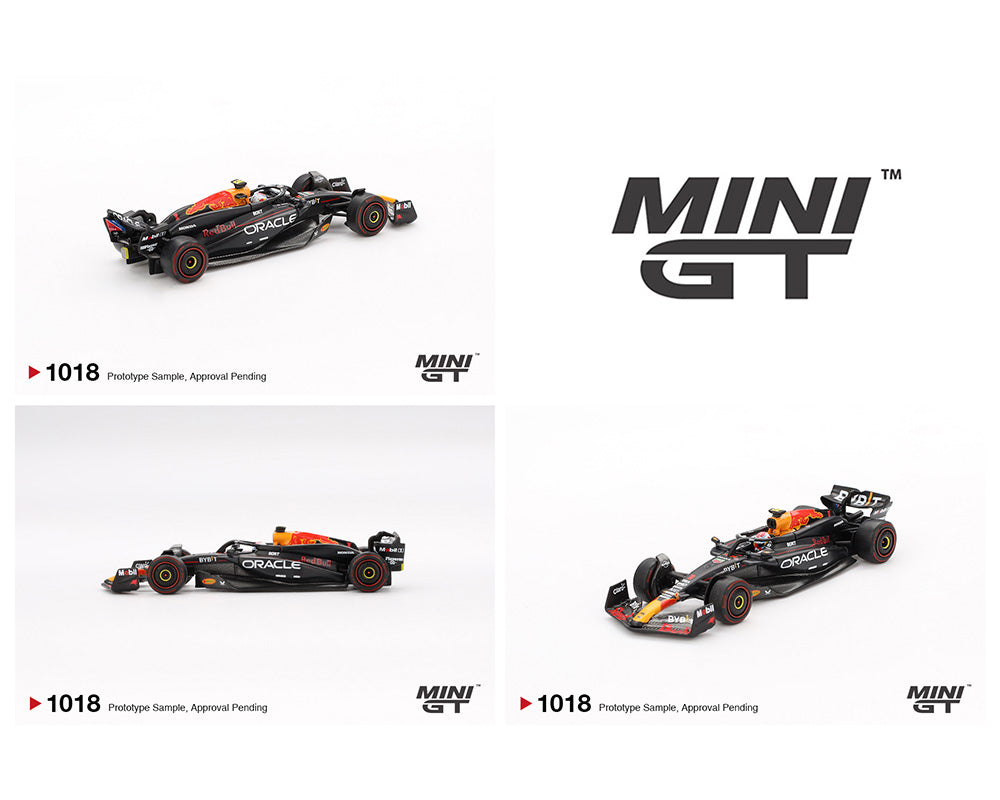 (PRE-ORDER) Mini GT 1:64 Oracle Red Bull Racing RB20 #1 Max Verstappen 2024 F1 2024 Bahrain GP Winner