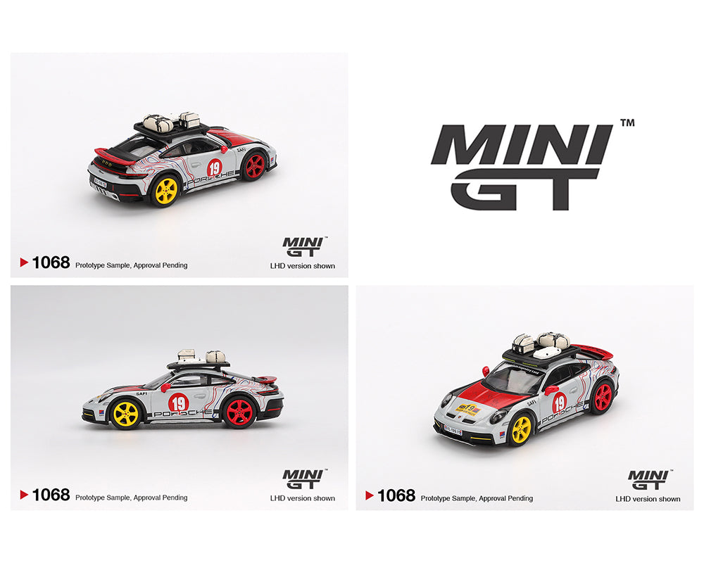 (PRE-ORDER) Mini GT 1:64 Porsche 911 Dakar “Mr. Darkar”- Silver – Mijo Exclusives