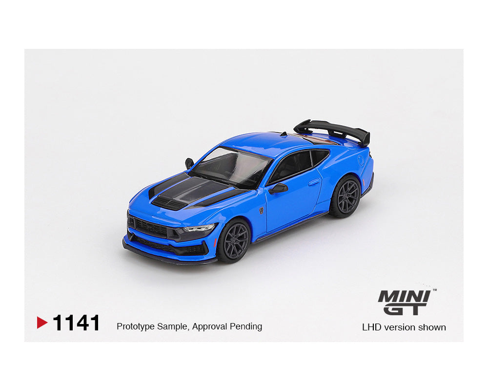 (PRE-ORDER) Mini GT 1:64 Ford Mustang Dark Horse 2024 – Grabber Blue