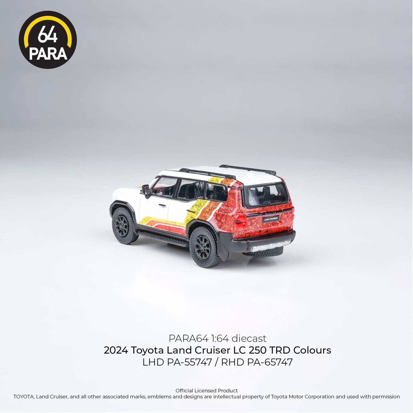 (PRE-ORDER) PARA64 1:64 2025 Land Cruiser 250 Prado TRD Colours PA-55747