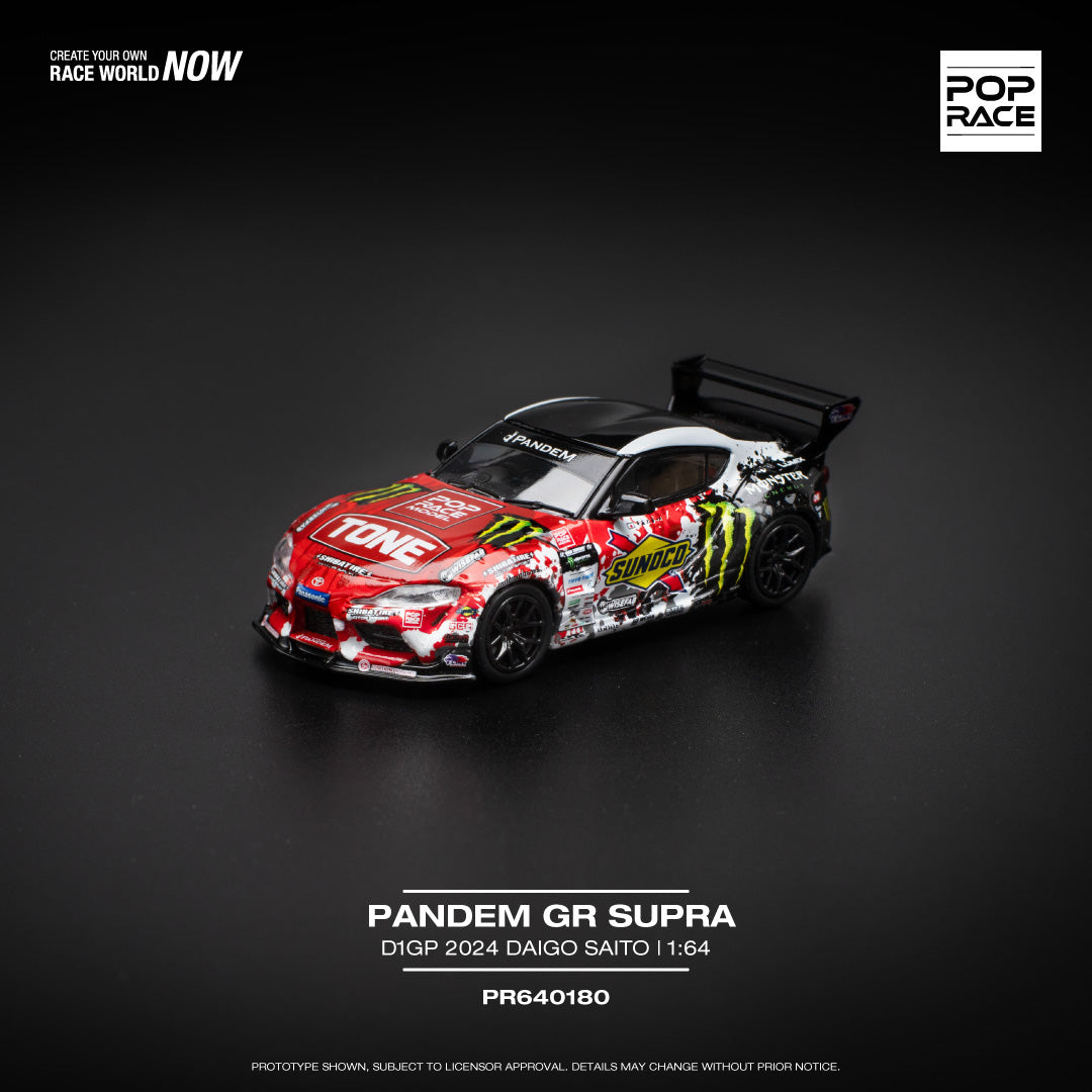 (PRE-ORDER) POPRACE 1:64 PANDEM GR SUPRA D1GP 2024 DAIGO SAITO PR640180