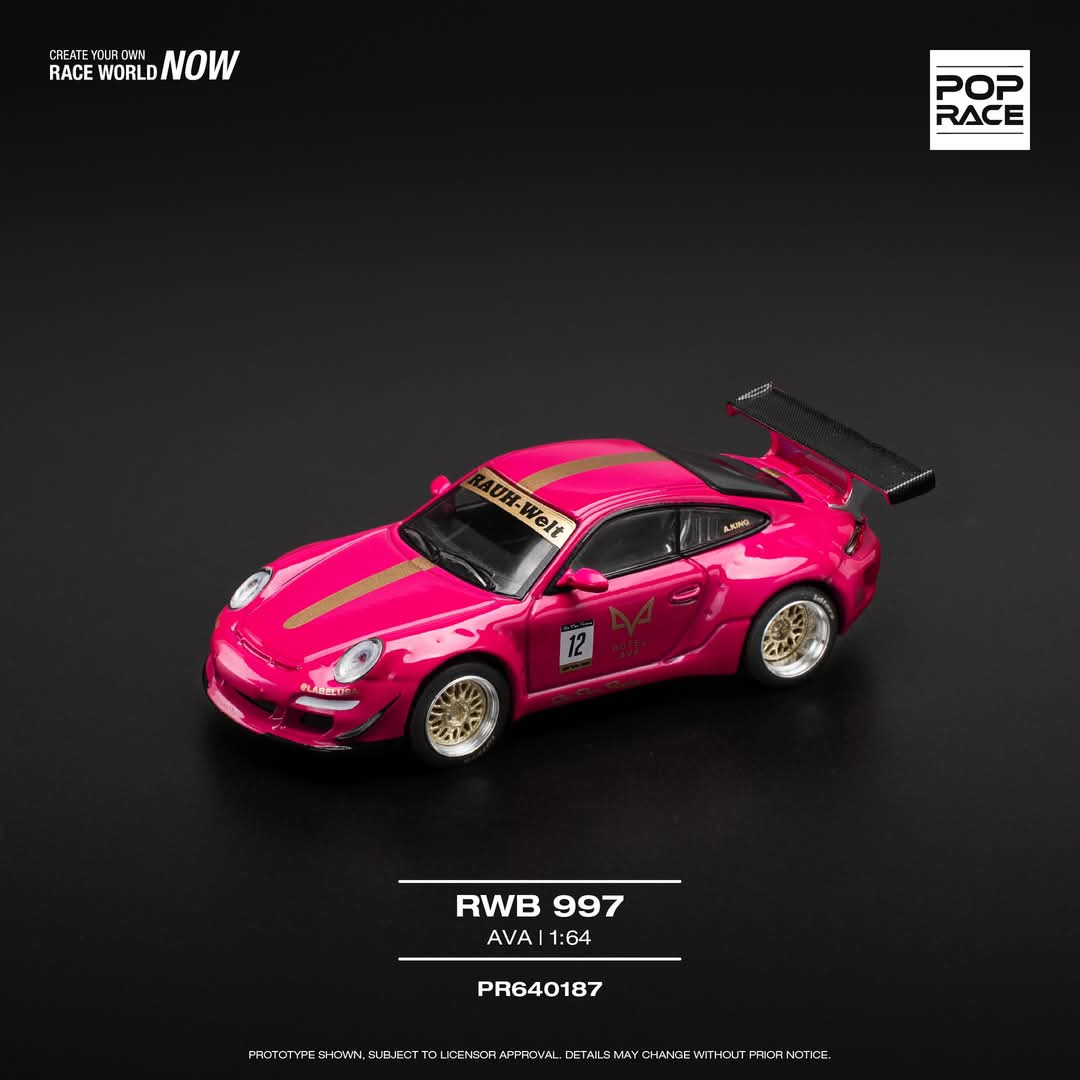 (PRE-ORDER) POPRACE 1:64 Porsche RWB 997 - AVA PR640187