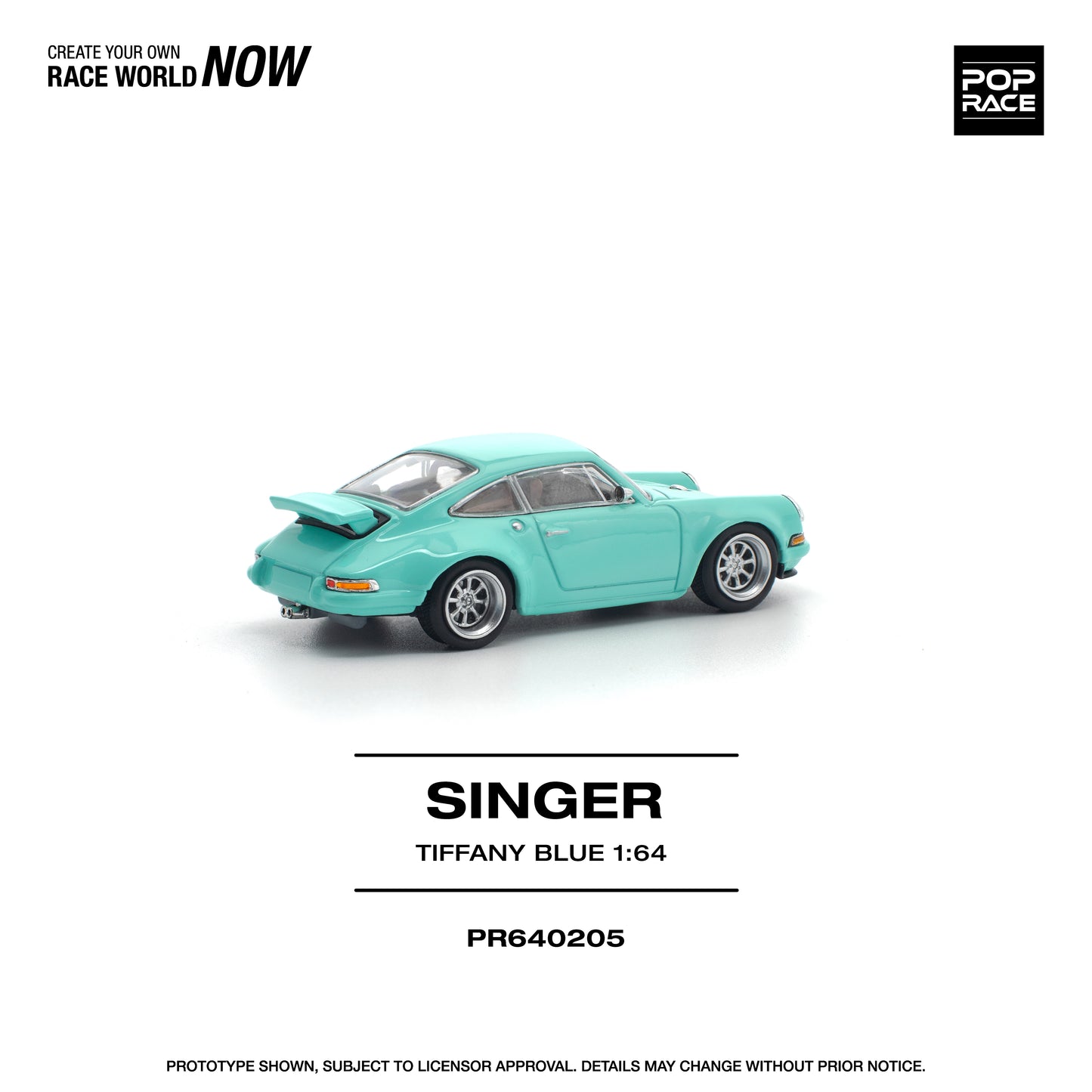 (PRE-ORDER) POPRACE 1:64 SINGER 964 TIFFANY BLUE PR640205