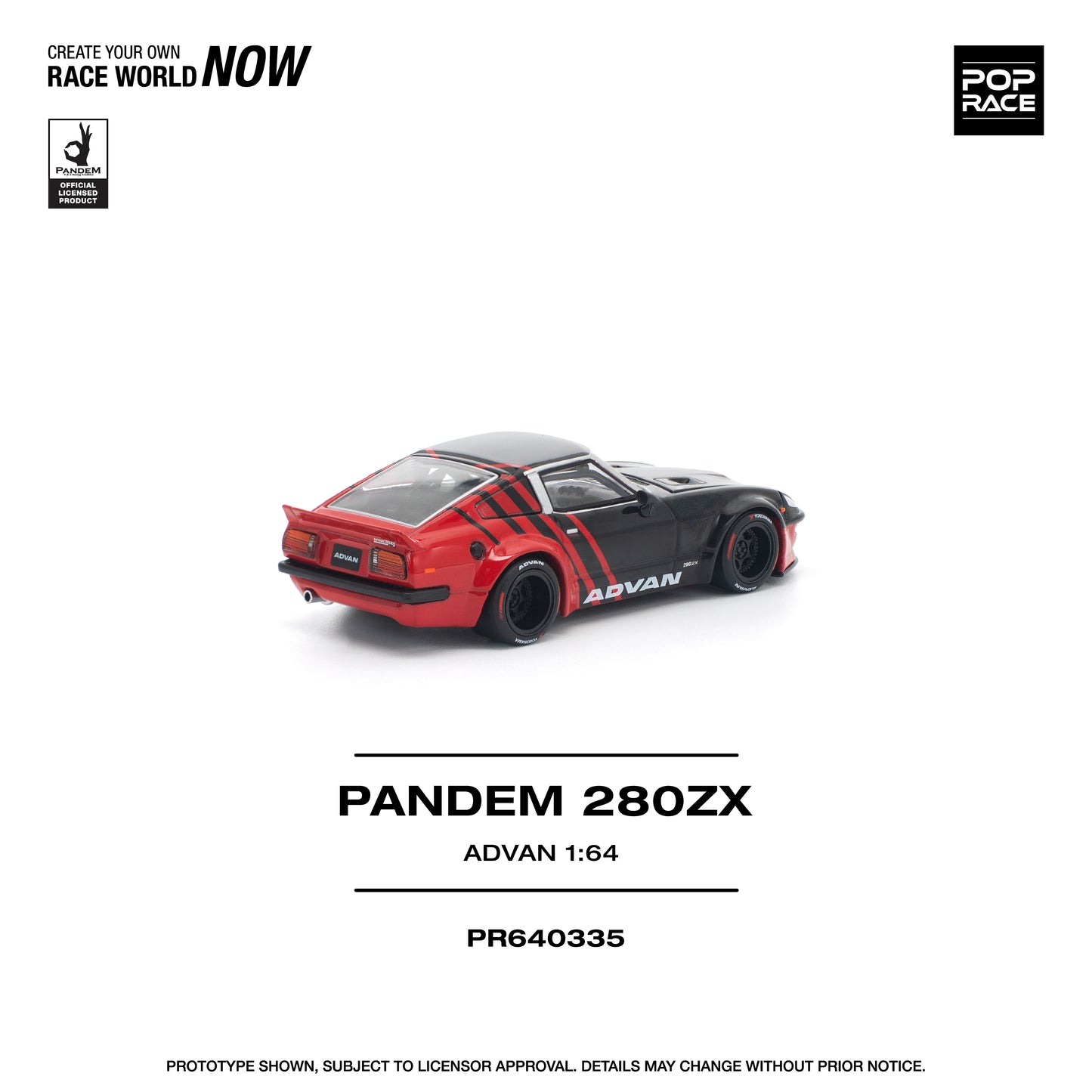 (PRE-ORDER) POPRACE 1:64 PANDEM 280ZX ADVAN PR640335