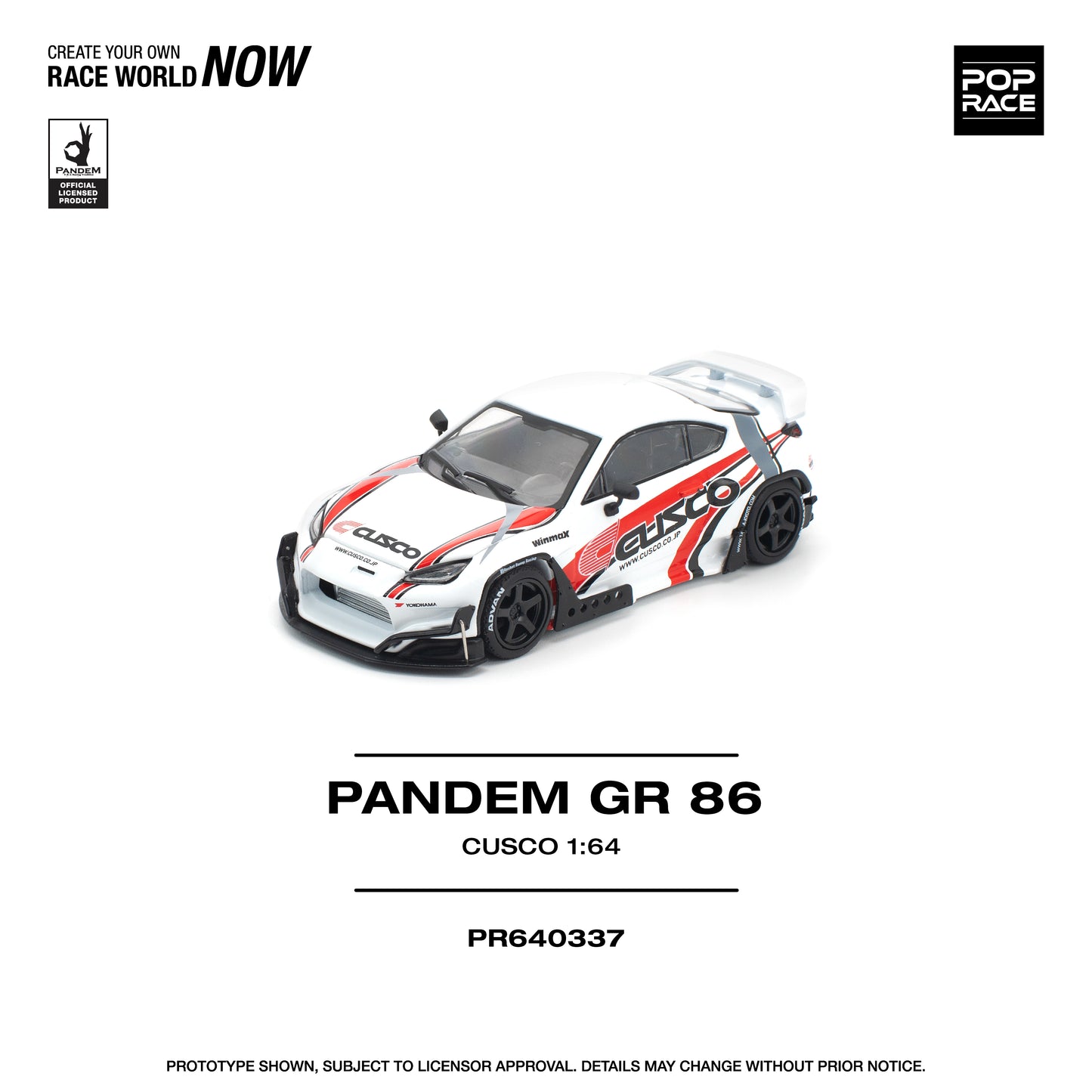 (PRE-ORDER) POPRACE 1:64 PANDEM GR86 - CUSCO PR640337