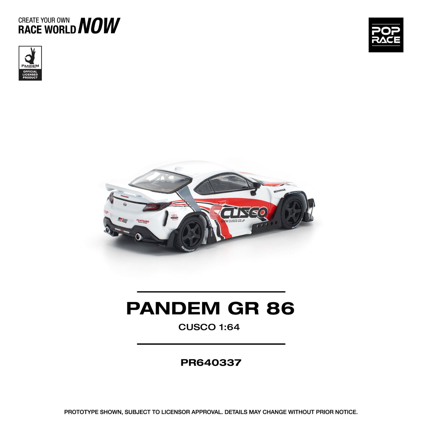 (PRE-ORDER) POPRACE 1:64 PANDEM GR86 - CUSCO PR640337