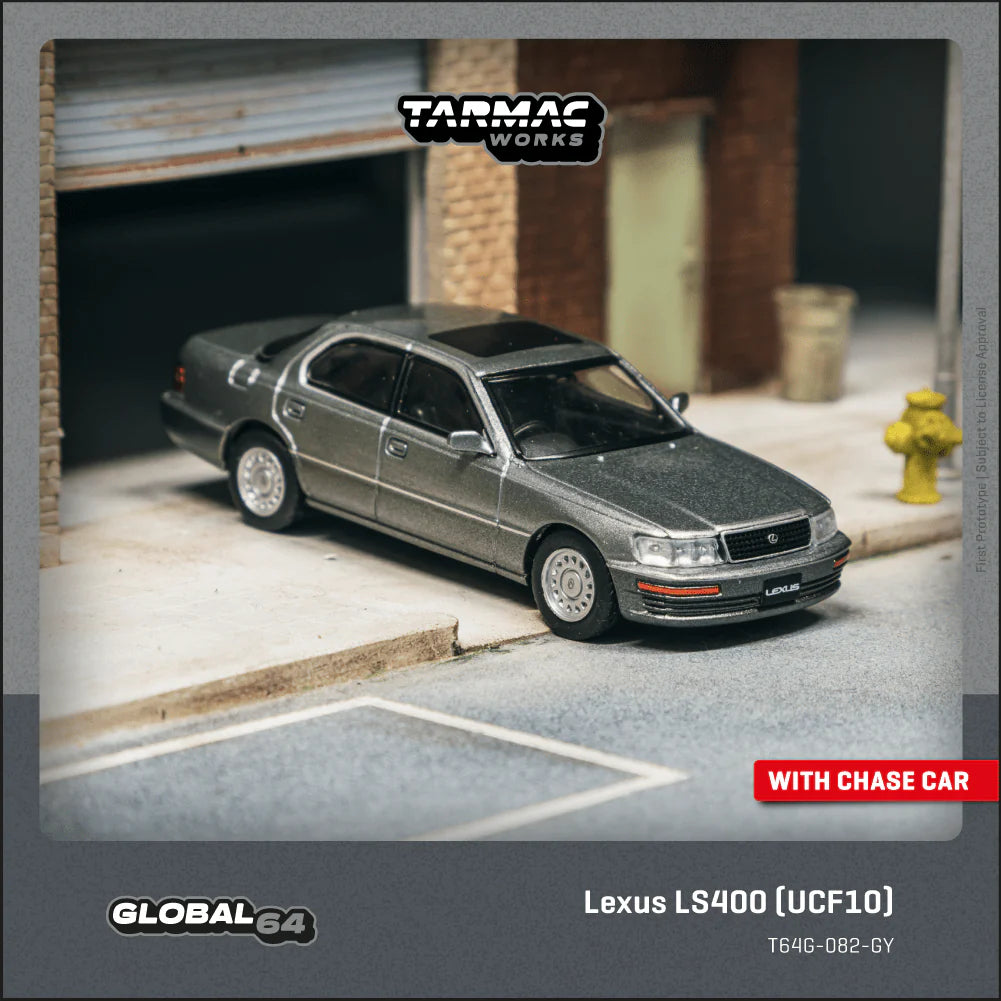 (PRE-ORDER) TARMAC WORKS GLOBAL64 1:64 Lexus LS400 (UCF10) Flint Grey T64G-082-GY