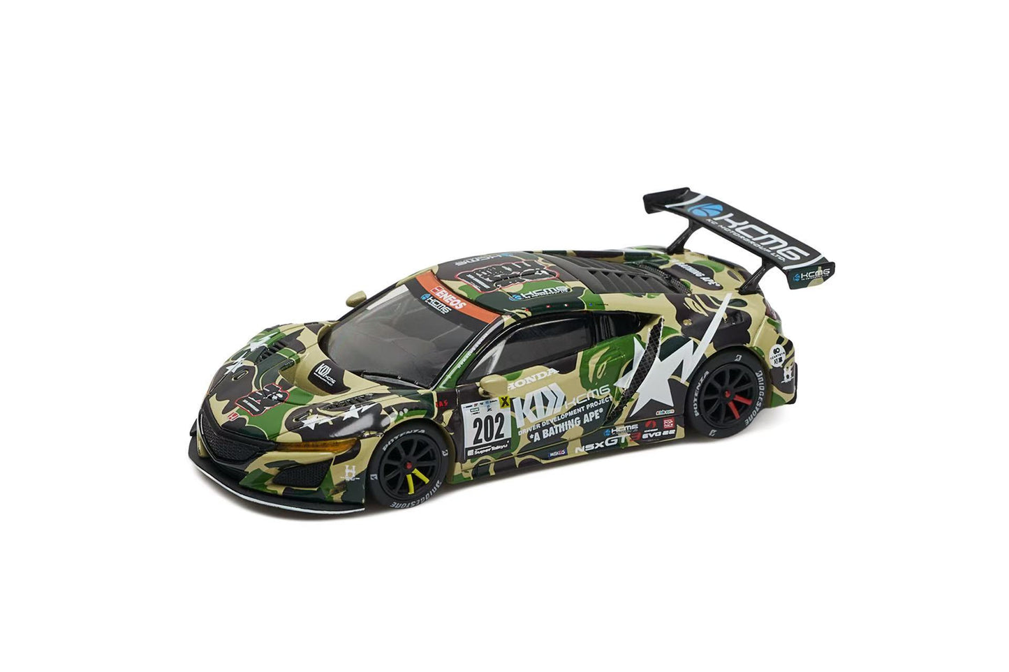 (PRE-ORDER) BAPE®︎ x POPRACE 1/64 HONDA NSX GT3 EVO22BAPE PR64002