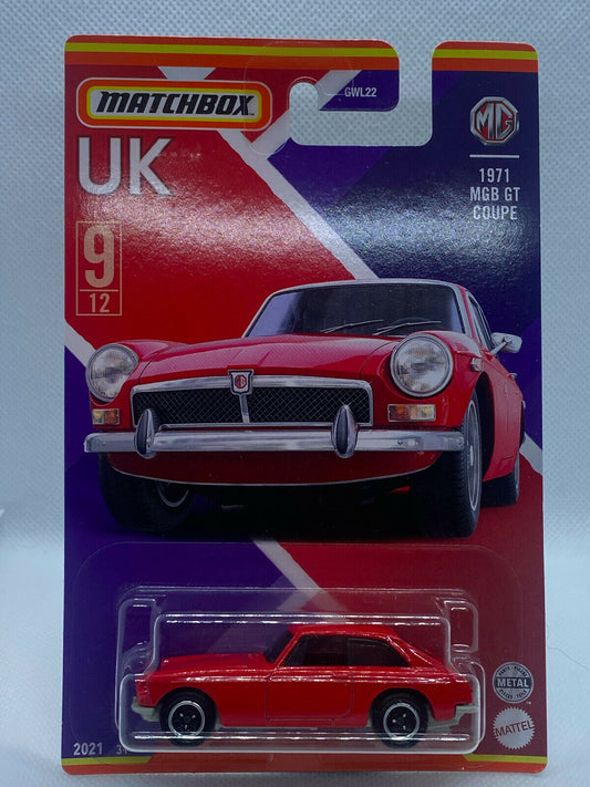 2021 Matchbox UK Series #9/12 1971 MGB GT Coupe Red NIP