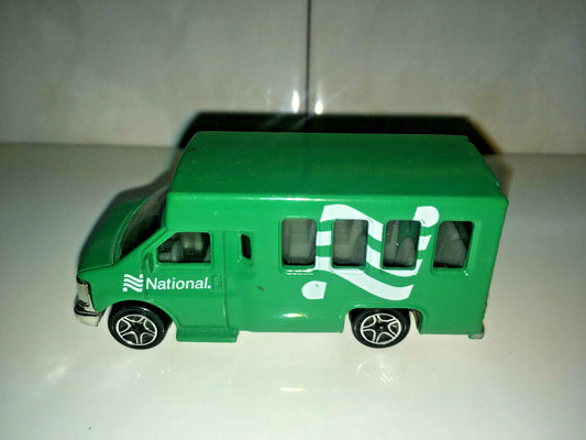RARE VINTAGE1998 Matchbox Chevy Transport Bus National Car Rental Good Condition