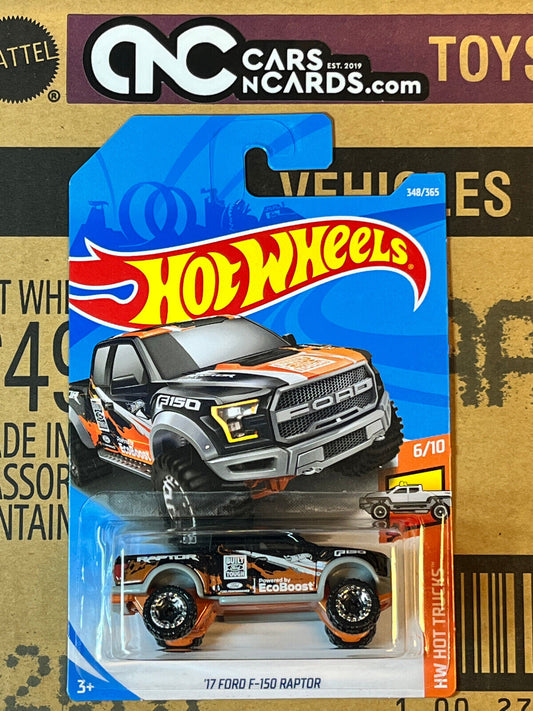 2018 Hot Wheels HW Hot Trucks #6/10 '17 Ford F-150 Raptor Ecoboost NIP