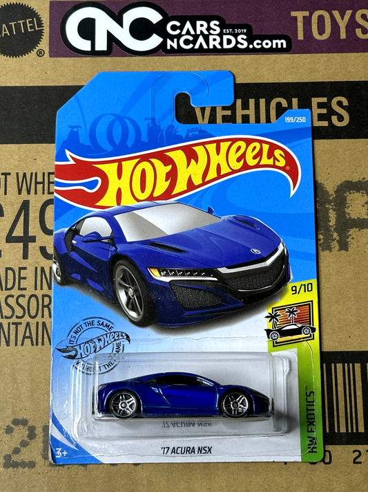 2019 Hot Wheels HW Exotics 9/10 '17 Acura NSX Blue