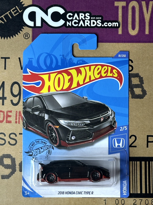 2020 Hot Wheels Honda 2/5 2018 Honda Civic Type R Black NIP