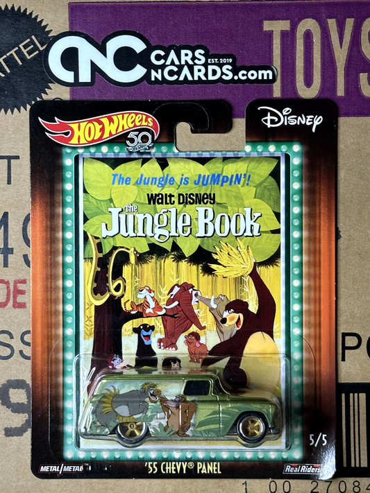 2018 Hot Wheels Premium Pop Culture Disney 5/5 The Jungle Book '55 Chevy Panel
