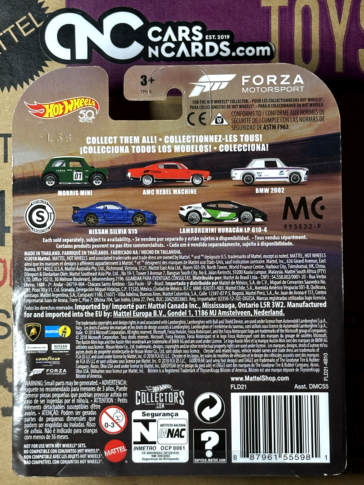 2018 Hot Wheels 50th Premium Retro Entertainment Forza Motorsport 3/5 BMW 2002