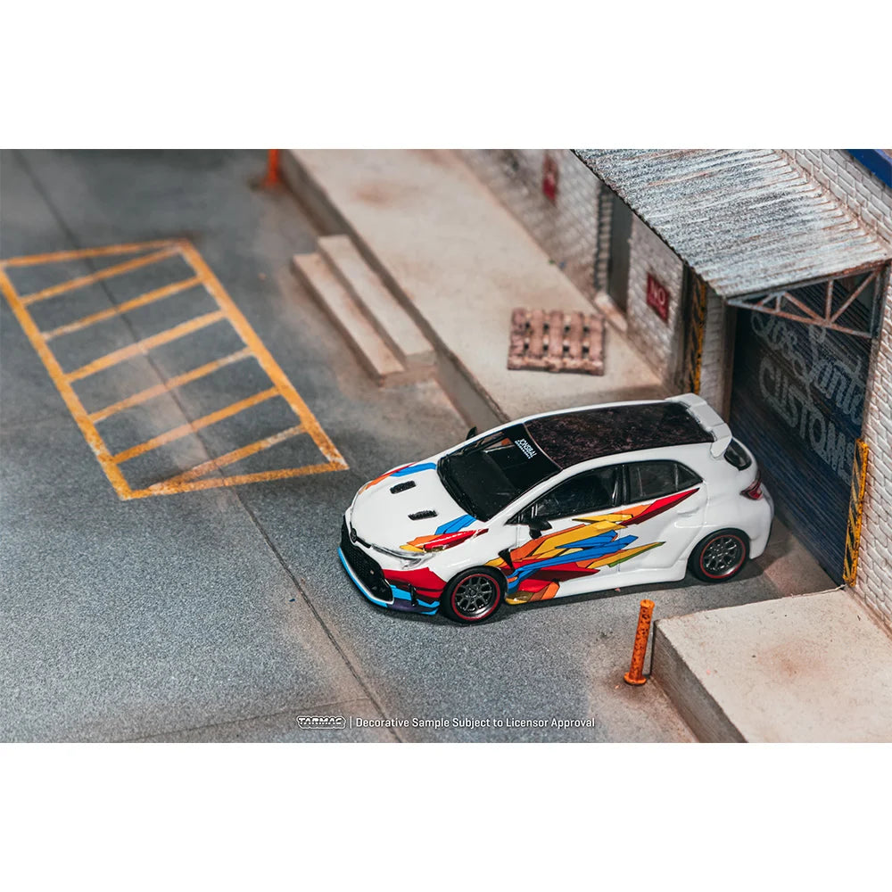 (PRE-ORDER) Tarmac Works GLOBAL64 1:64 Toyota GR Corolla Widebody White T64G-063-WH