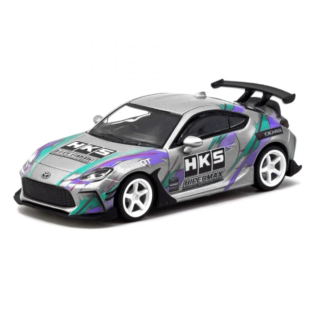 (PRE-ORDER) Tarmac Works GLOBAL64 1:64 HKS Toyota GR86 Grey T64G-038-GY