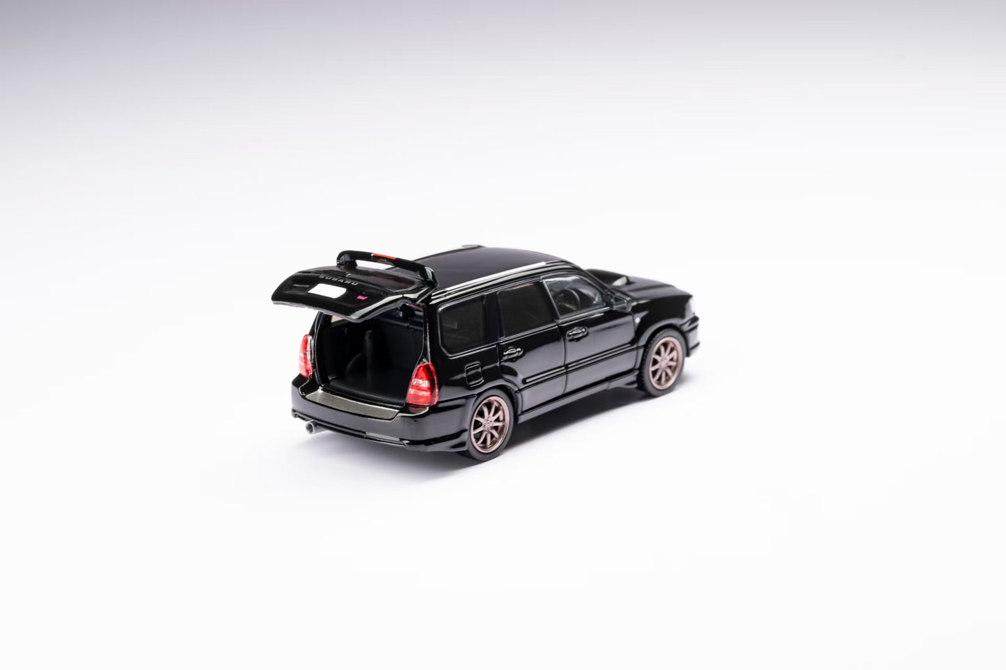 (PRE-ORDER) ModelModel 1:64 Subaru Forester SG9 Sti black MM64-SG9-002