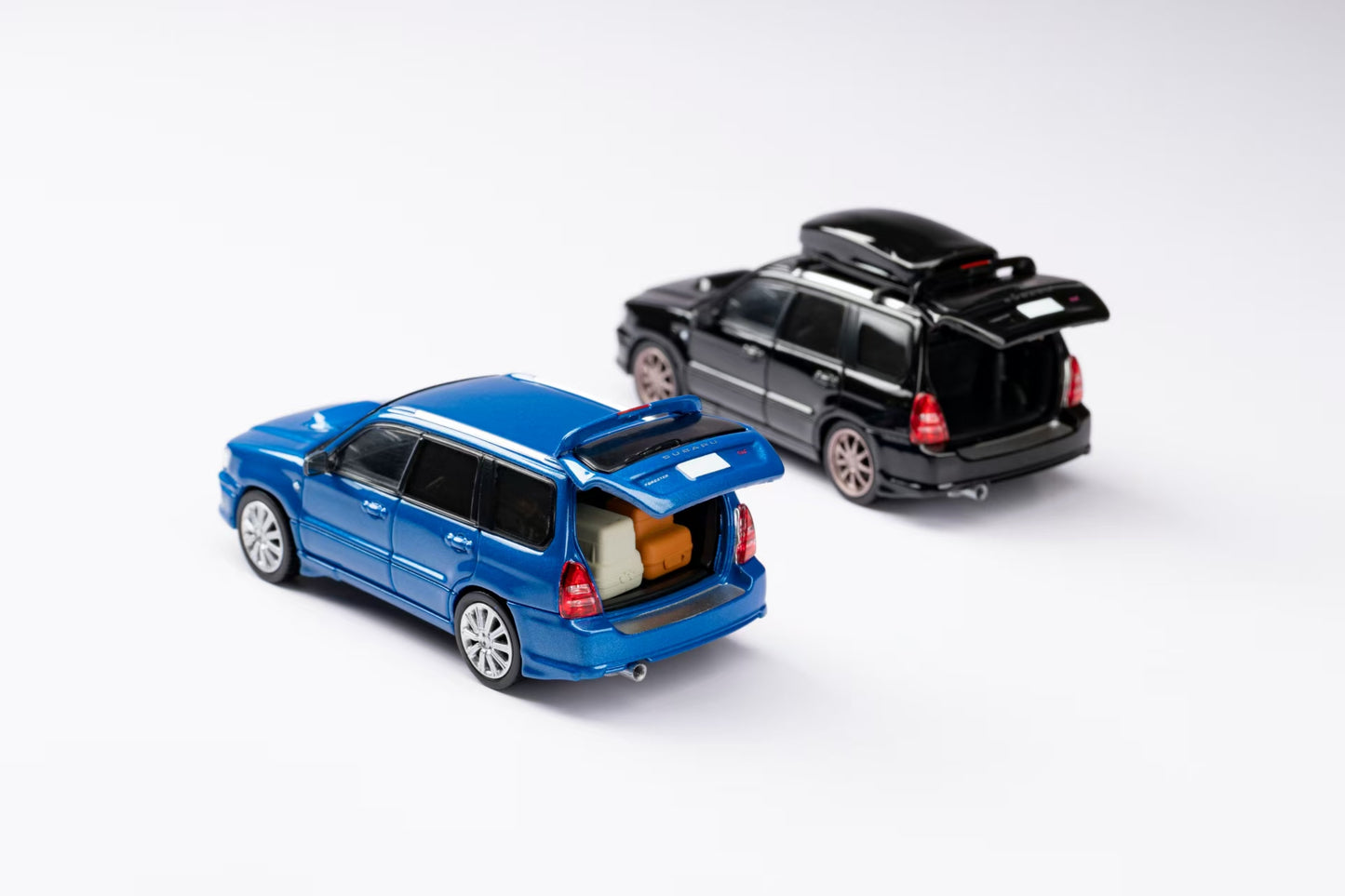 (PRE-ORDER) ModelModel 1:64 Subaru Forester SG9 Sti blue MM64-SG9-001