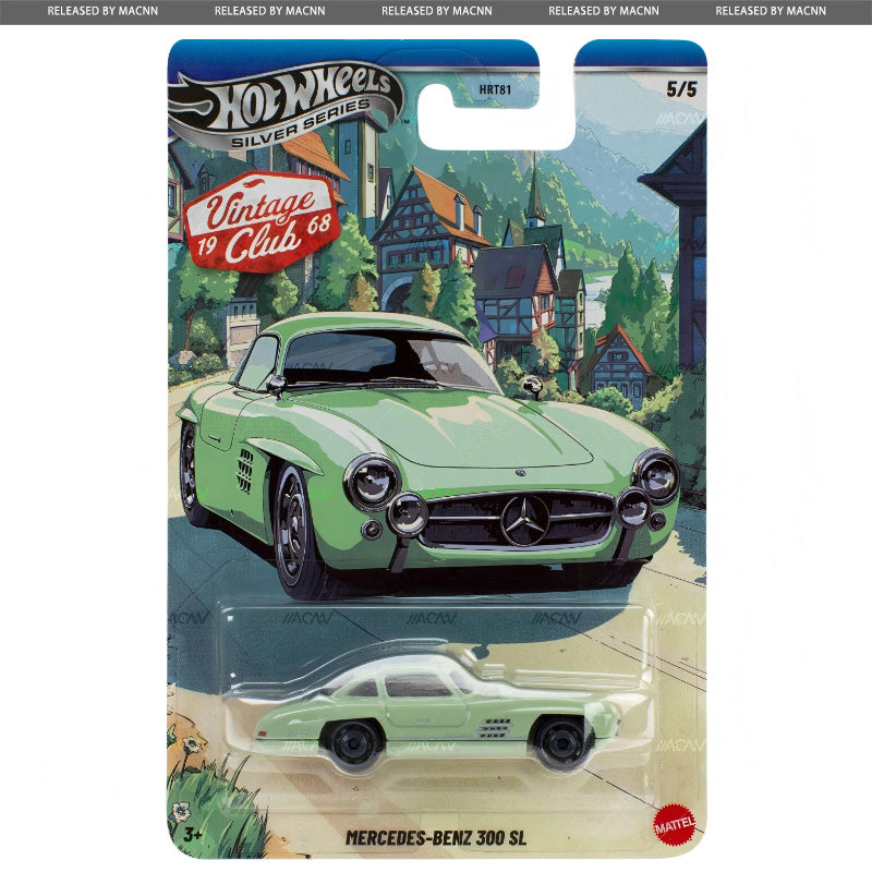 (PRE-ORDER) 2026 Hot Wheels Silver Series Vintage Club Racing MIX 3 Factory Set of 5 Cars HRT81-956K