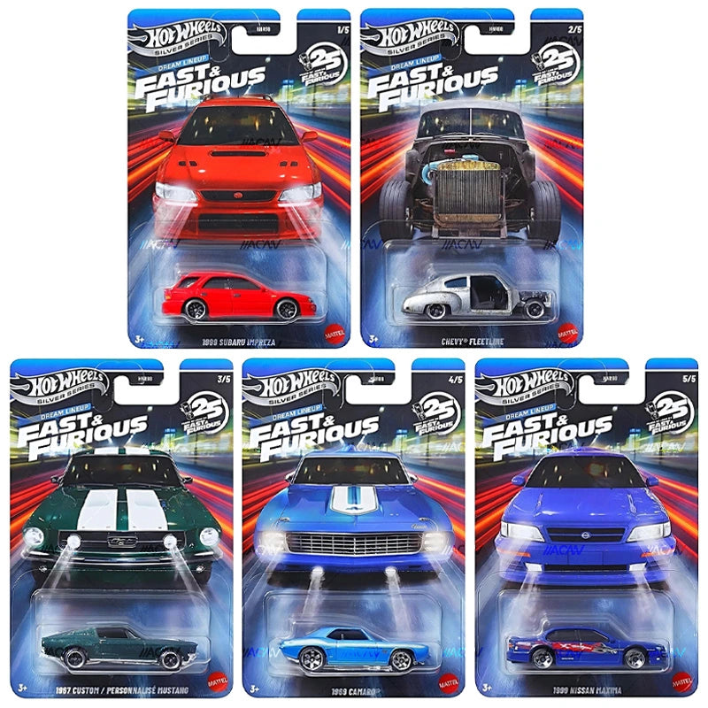 (PRE-ORDER) 2026 Hot Wheels Silver Series Fast & Furious Themed Mix 2 Full Set of 5 Cars