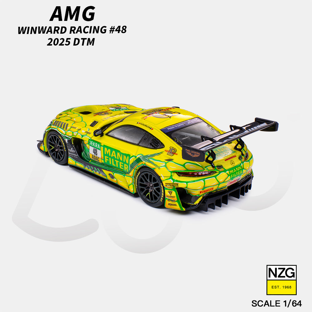 (PRE-ORDER) KILO 1:64 AMG GT3 EVO 2025 DTM WINWARD RACING #48 114600010