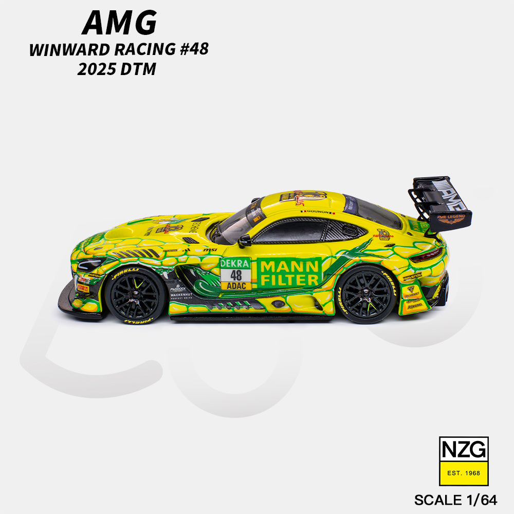 (PRE-ORDER) KILO 1:64 AMG GT3 EVO 2025 DTM WINWARD RACING #48 114600010