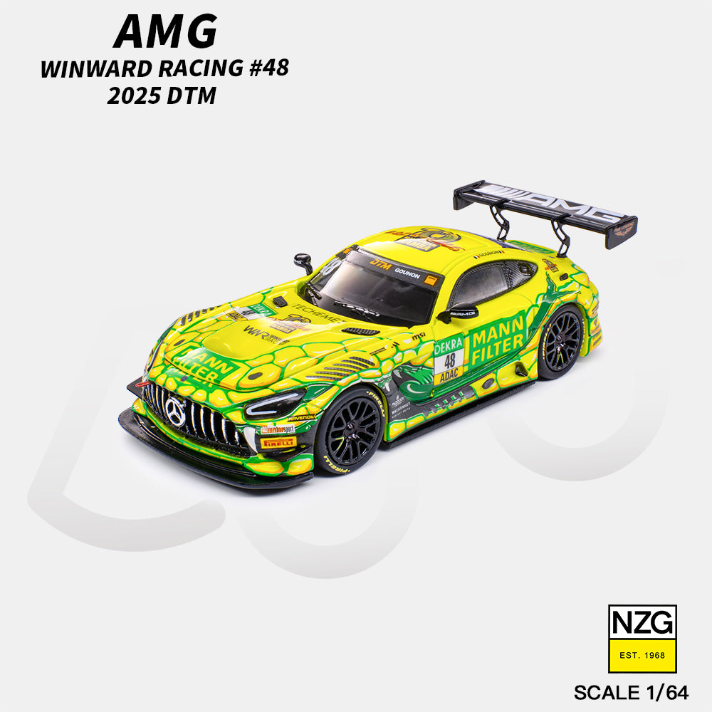 (PRE-ORDER) KILO 1:64 AMG GT3 EVO 2025 DTM WINWARD RACING #48 114600010