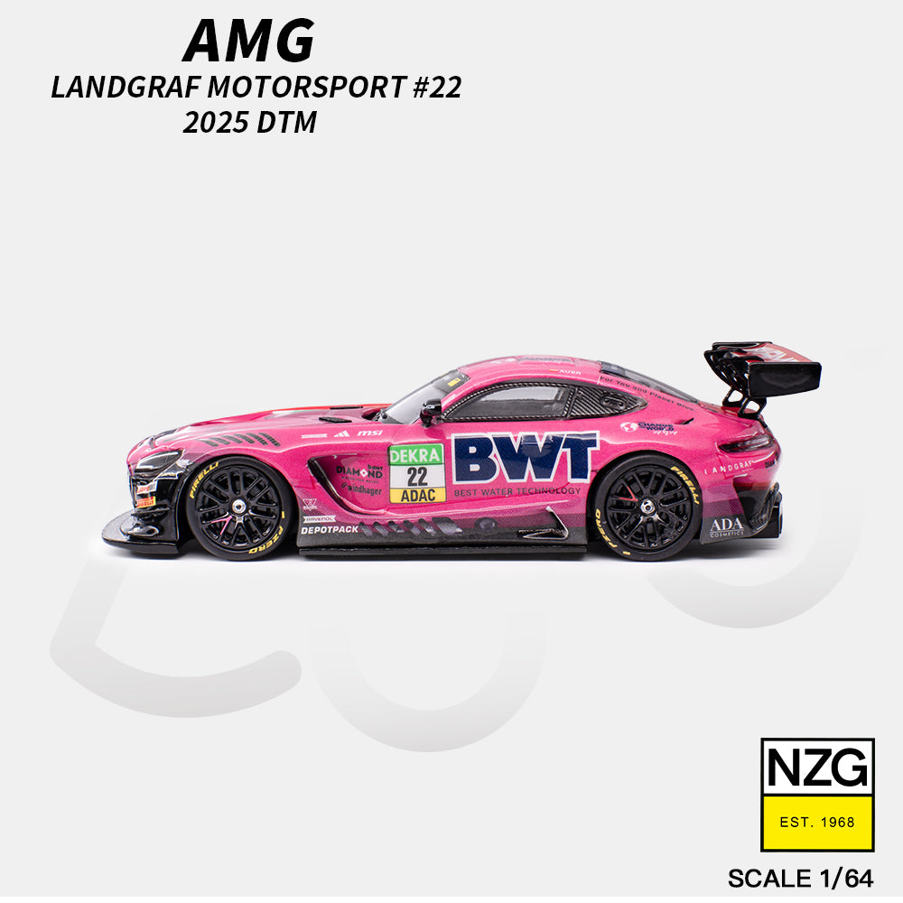 (PRE-ORDER) KILO 1:64 AMG GT3 EVO 2025 DTM LANDGRAF MOTORSPORT #22 114600011