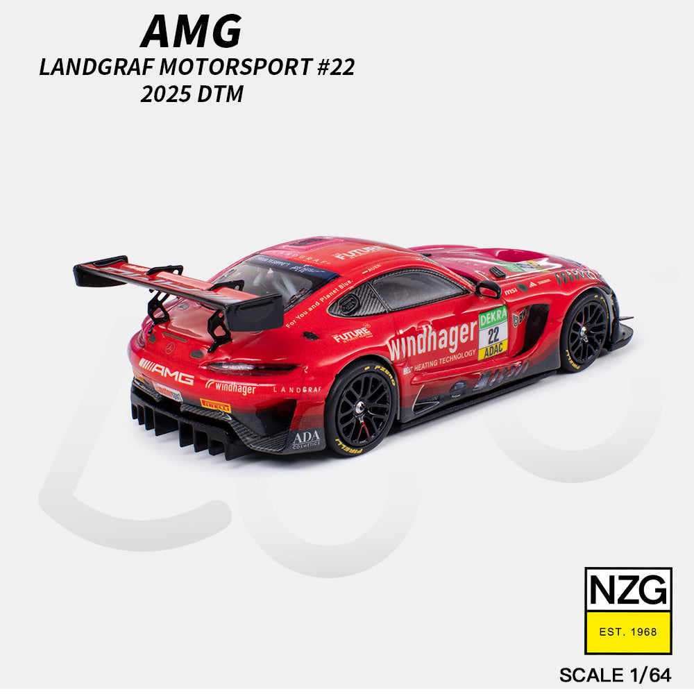 (PRE-ORDER) KILO 1:64 AMG GT3 EVO 2025 DTM LANDGRAF MOTORSPORT #22 114600011