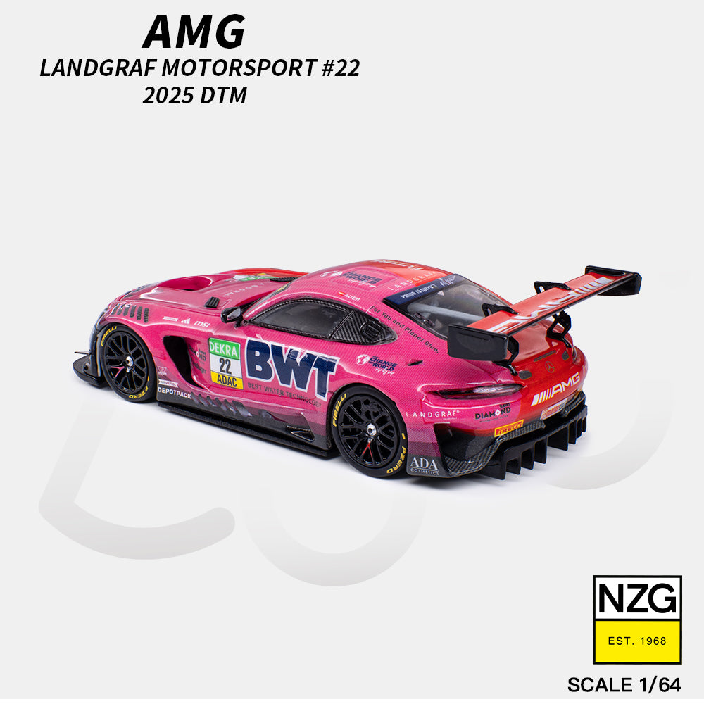 (PRE-ORDER) KILO 1:64 AMG GT3 EVO 2025 DTM LANDGRAF MOTORSPORT #22 114600011