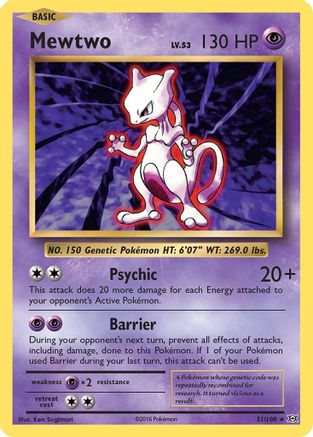 Mewtwo 51/108 - XY  Evolutions