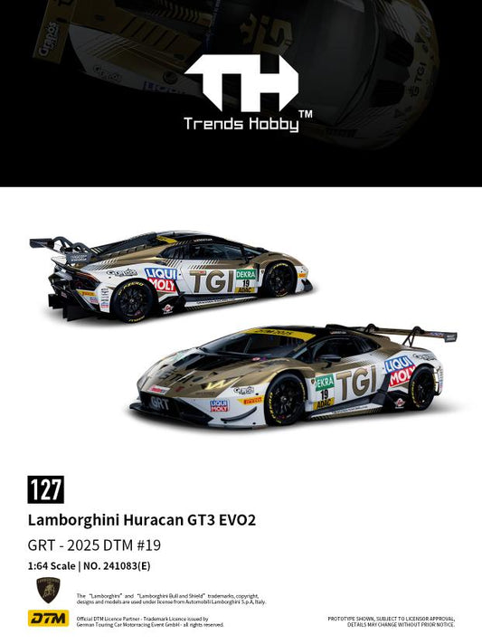 (PRE-ORDER) Trends Hobby 1:64 Lamborghini Huracan GT3 EVO2 GRT - DTM 2025 #19 241083(E)