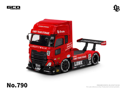 (PRE-ORDER) GCD x LBWK 1:64 Super Silhouette Red/Black Quon Truck Head (RHD) KS-099-790