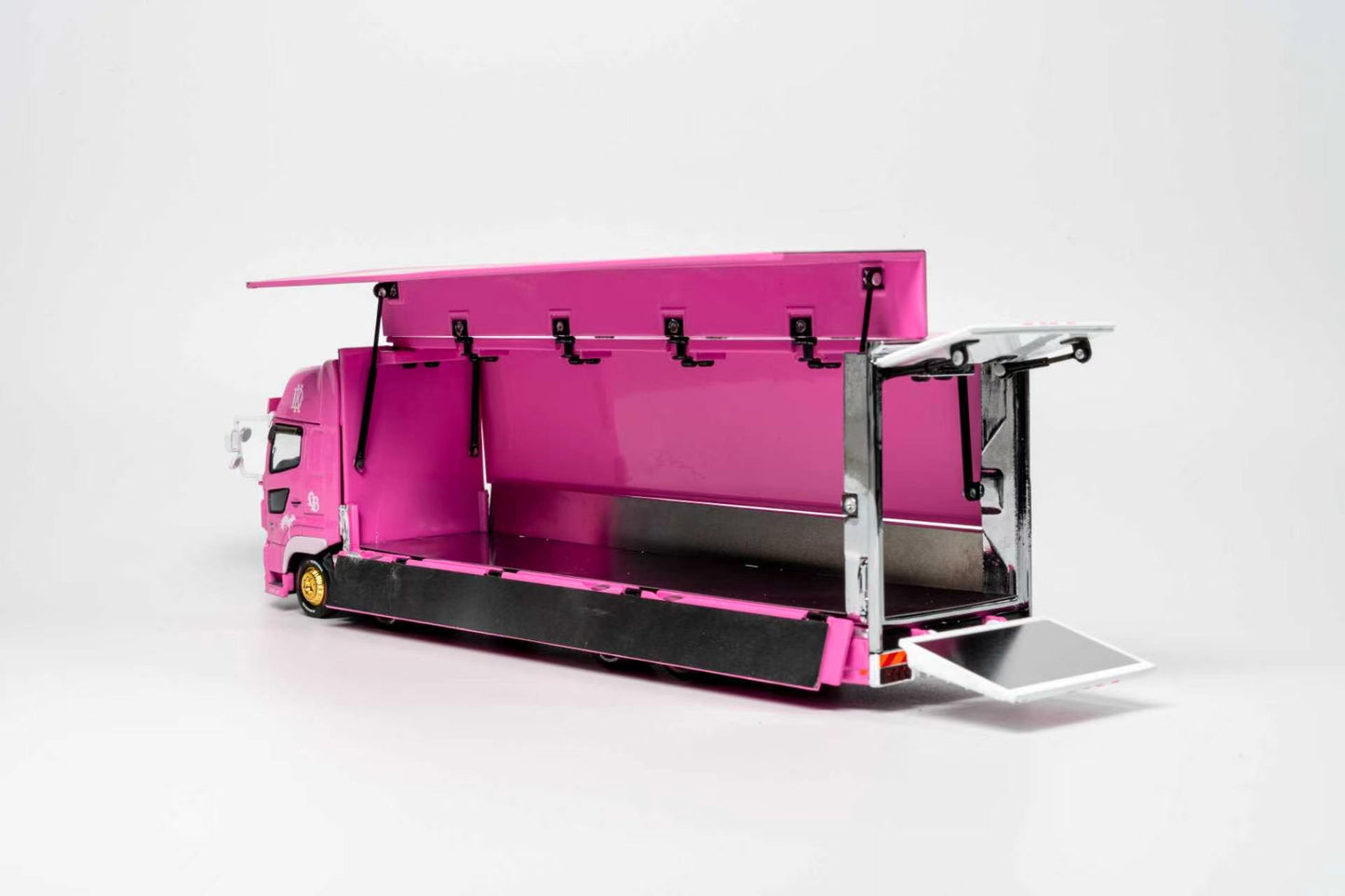 (PRE-ORDER) GCD 1:64 HINO 700 LB PINK - KAYANO DIST EDITION KS-093-738