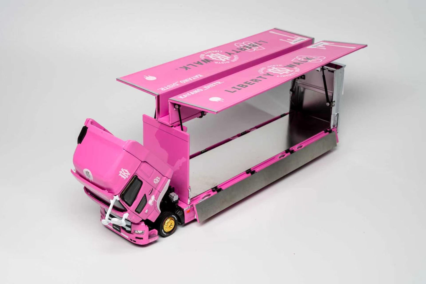 (PRE-ORDER) GCD 1:64 HINO 700 LB PINK - KAYANO DIST EDITION KS-093-738