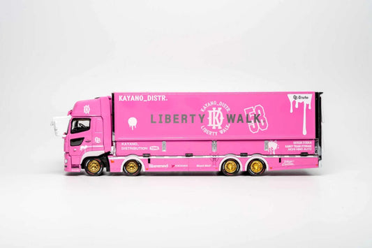 (PRE-ORDER) GCD 1:64 HINO 700 LB PINK - KAYANO DIST EDITION KS-093-738