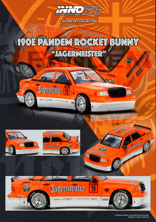 (PRE-ORDER) INNO64 1:64 PANDEM ROCKET BUNNY 190E JAGERMEISTER IN64-190EP-JGMT