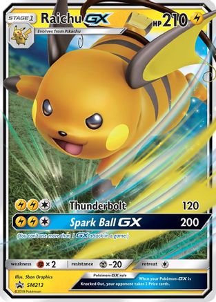 Raichu GX - SM213 SM213/248 - SM Promos Holofoil