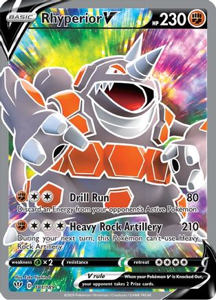 Rhyperior V (Full Art) 181/189 - SWSH03 Darkness Ablaze Holofoil