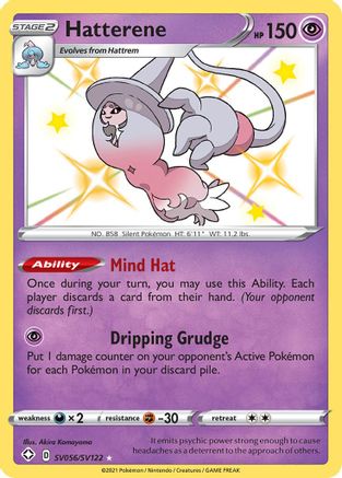 Hatterene SV056/122 - Shining Fates Shiny Vault Holofoil