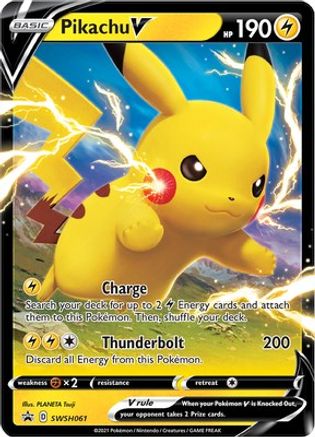 Pikachu V - SWSH061 SWSH061/307 - SWSH Sword & Shield Promo Cards Holofoil